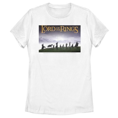 Women's The Lord of the Rings Fellowship of the Ring Movie Poster T-Shirt