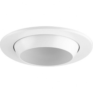 Progress Lighting, Eyeball Collection, 1-Light, Recessed Ceiling Light, Satin White, No Shade, Material: Steel - 1 of 4