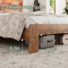 NicBex Queen/King Bed Frame,Wood Bed Frame with Storage LED Headboard and 2 USB,Large Under Bed Storage,Platform Bed No Box Spring Required - 3 of 4