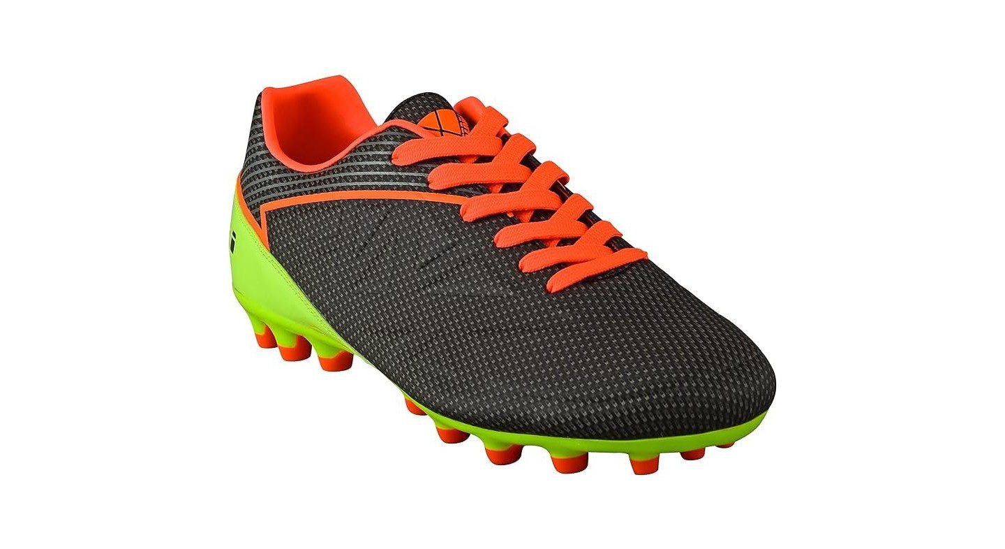 Мужские кроссовки Vizari Rio Firm Ground Soccer Shoes - Black/Neon Lime, цвет: Чёрный — фото 1