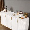 KTMBDW Sideboard Buffet Cabinet with Storage, 4 Doors Wood Entryway Cabinet, Modern Accent Cabinet with Adjustable Shelves for Living Room, Kitchen - 3 of 4