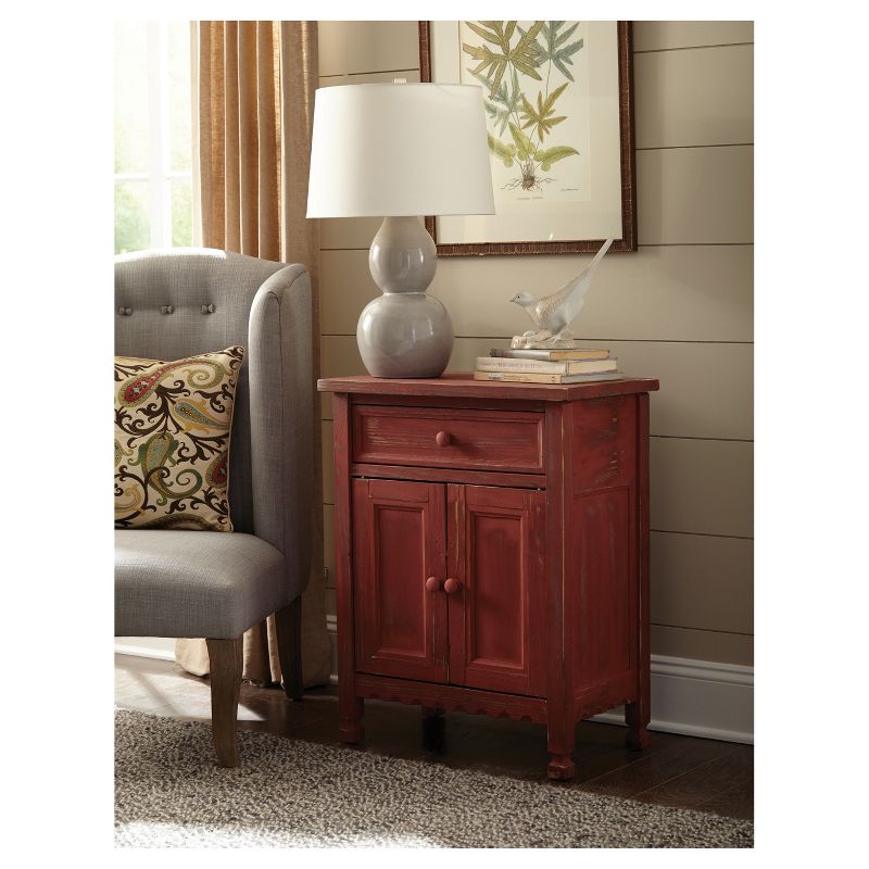 Country Cottage Wood Accent Storage Cabinet - Antique Finish - Alaterre Furniture, 6 of 8