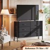 Dresser with 5 Drawers, Wide Fabric Chest with Drawer Organizers for Bedroom, Closet, Hallway - 4 of 4