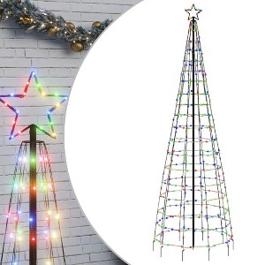 vidaXL LED Christmas Tree Colorful Copper Large LED Christmas Tree - 1 of 4