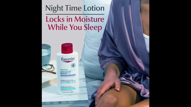 Eucerin Advanced Repair Scented Night Body Lotion - 13.5 fl oz, 2 of 13, play video