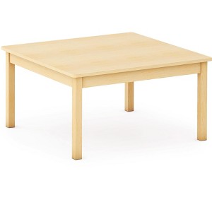 Guidecraft EdQ Toddler Table - Natural: Square Wooden Activity Table for Kids, 30" x 30" | Toddler Desk fo, Preschool, Daycare & Classroom - 1 of 3