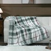 Christmas Ultra Dark Green Grey Soft Throw Blanket with Plaid, Cozy Flannel Flannel Luxury Blanket for Bed, Sofa and Couch Christmas Gift. - 4 of 4