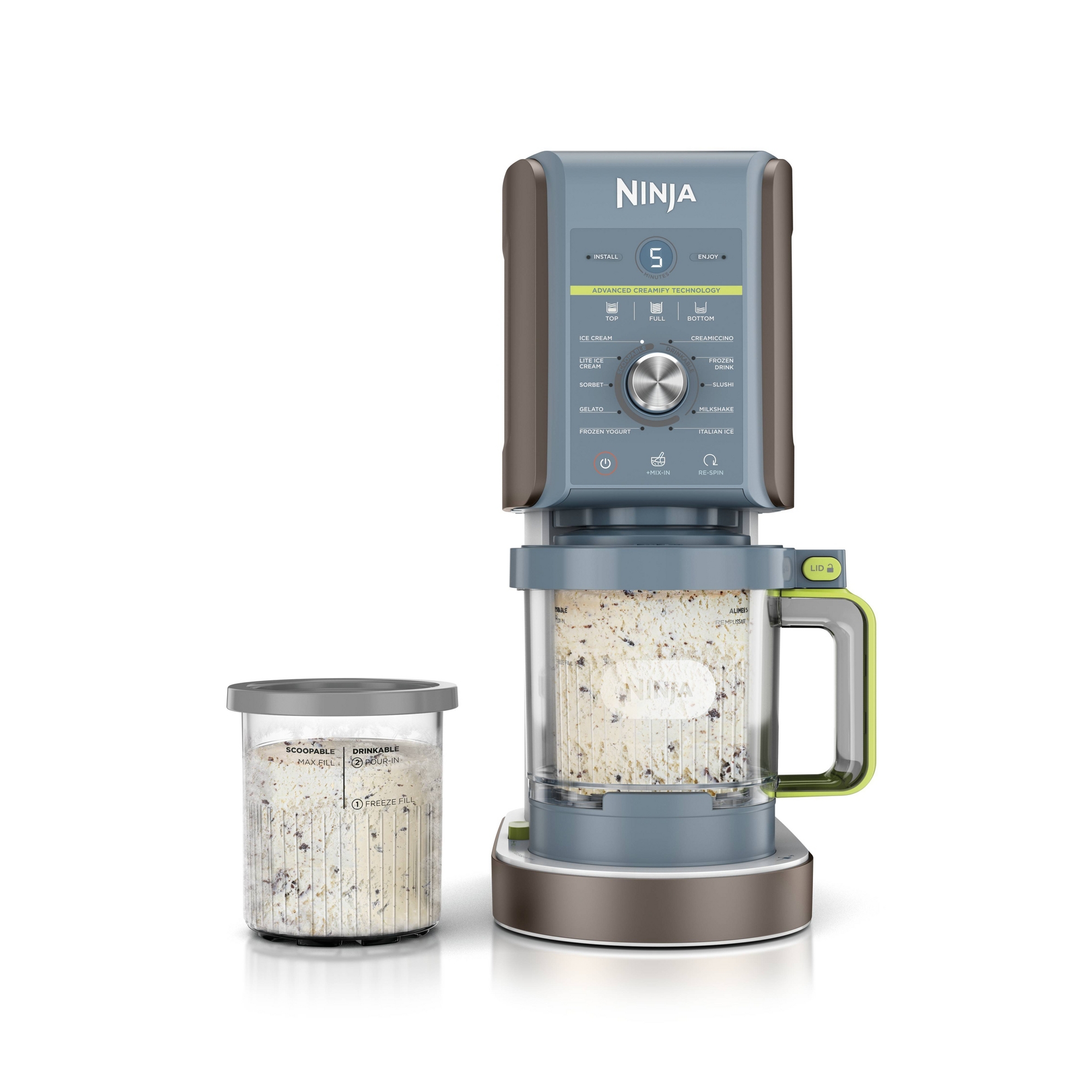 Ninja CREAMi XL Deluxe 11-in-1 Ice Cream and Frozen Treat Maker Denim