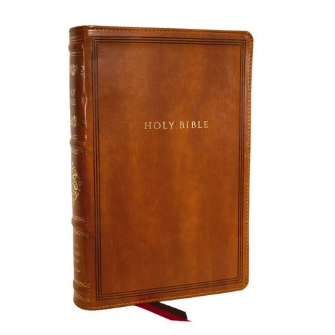 Rsv Personal Size Bible With Cross References, Brown Leathersoft, Thumb ...