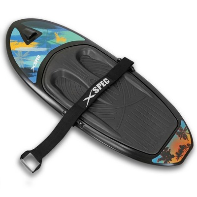 Xspec Kneeboard with Hook for Knee Surfing Boating Waterboarding, Black