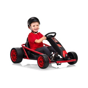 24V Go Kart for Kids 8-13, 8.1MPH High Speed with Dual 300W Motors for Drifting,9Ah Battery, 155lbs Max Load, with Music - 1 of 4