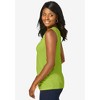 Jessica London Women's Plus Size Stretch Cotton Horseshoe Neck Tank - 4 of 4