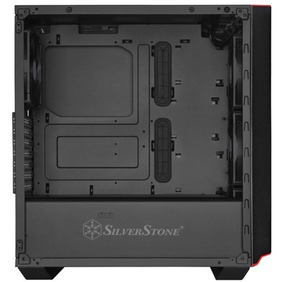 Black Steel ATX Mid Tower Case with Tempered Glass