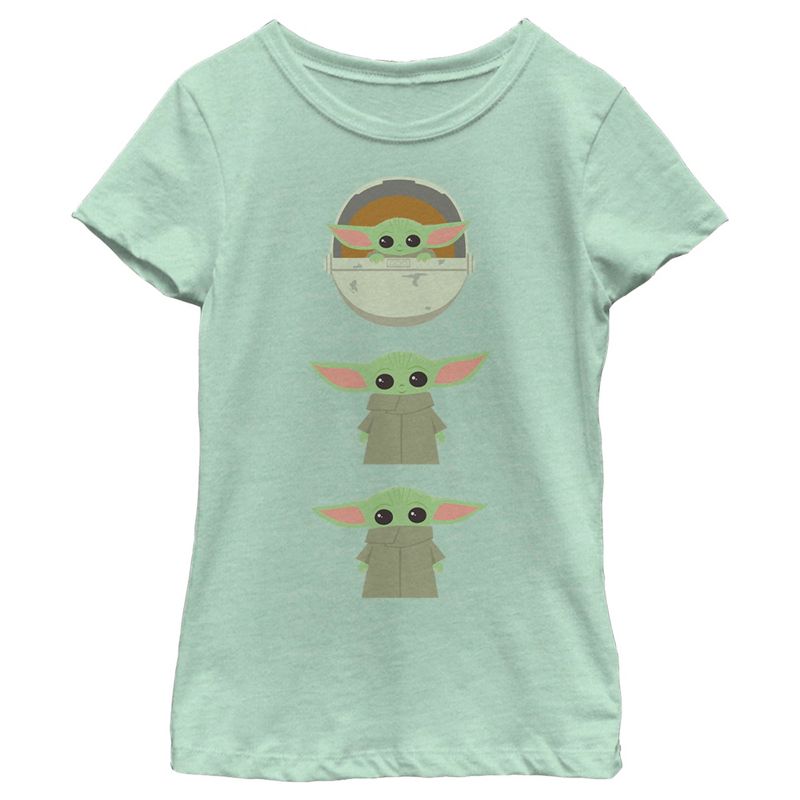 Girl's Star Wars: The Mandalorian The Mandalorian The Child Tiny Smile For You T-Shirt, 1 of 5