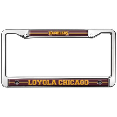 Loyola Chicago Ramblers Logo Full Size Standard License Plate Metal Frame