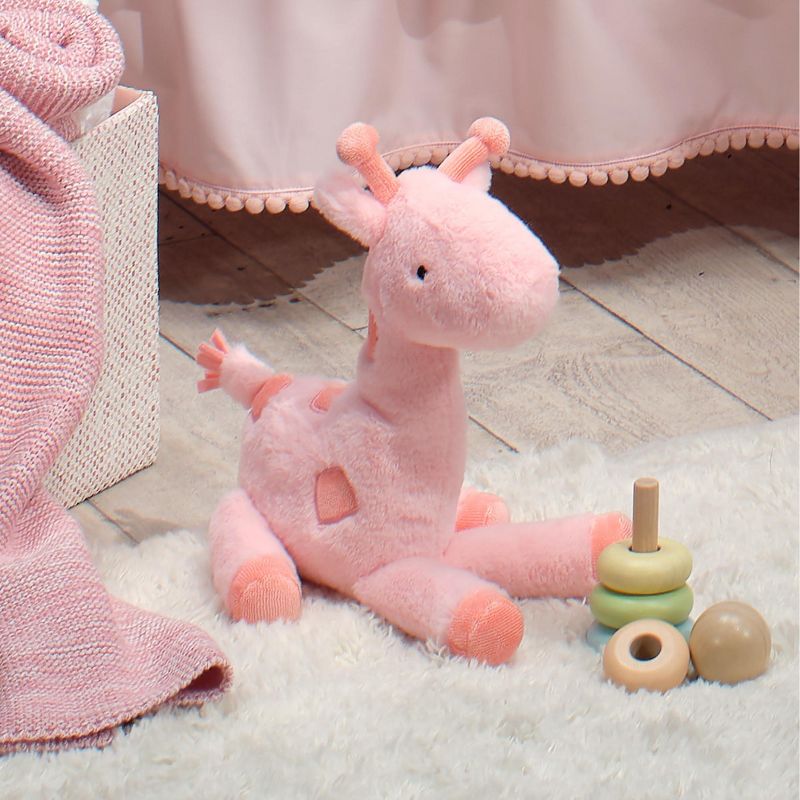 Lambs & Ivy Snuggle Jungle Pink Giraffe Plush Stuffed Animal Toy - Snuggles, 5 of 7