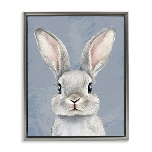 Stupell Industries Sweet Woodland Rabbit Floating Frame Canvas Art - 1 of 4