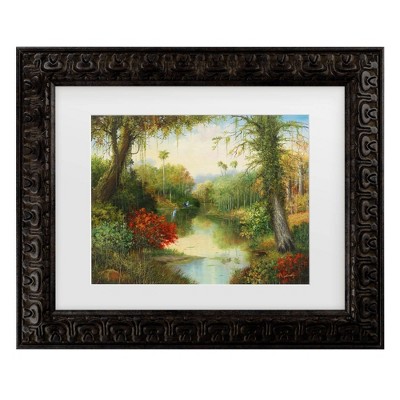 Trademark Fine Art David Martin Florida Everglades 1 Matted Framed Art