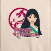 Women's - Disney Princess - Strength Of A Warrior Lightweight French Terry Wide Neck Long Sleeve Shirt - 2 of 4