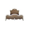 102"California King Bed Versailles II Bed Vintage Gray Vintage Gray Synthetic Leather & Bone White Finish - Acme Furniture - 2 of 4