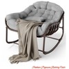 Oversized Outdoor Rocking Chair w/ Spacious Design, Comfort & Support, Versatile Stylish Accent, and Easy Assembly & Maintenance - 2 of 4