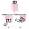 Unique Bargains Makeup Remover Nail Polish Push Down Alcohol Dispenser Bottles 4 Pcs 180ML(6oz) Pink - 4 of 4