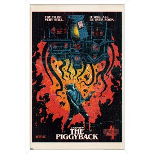 Trends International Netflix Stranger Things: Season 4 - The Piggyback Framed Wall Poster Prints - 1 of 4