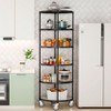 Dolonm Heavy Duty Adjustable Storage Rack Metal Shelf Wire Shelving Unit with Wheels & Shelf Liners - 2 of 4