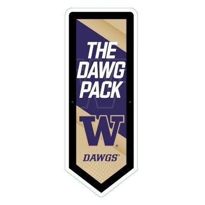 Evergreen Ultra-Thin Glazelight LED Wall Decor, Pennant, University of Washington- 9 x 23 Inches Made In USA