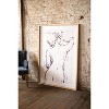 Oversized Framed Nude Art Print 62" Tall by Kalalou - 3 of 3