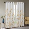 DSVIMOY Curtain Panels, Burnout Printed Curtain Panel for Living Room, Bedroom, Ivory&Gold, 84"*50"*0.13" - 2 of 4