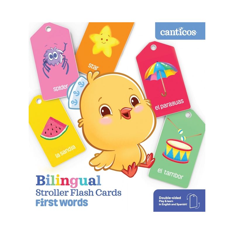 Canticos Bilingual Stroller Flash Cards: First Words - (Canticos Cards) by  Susie Jaramillo (Board Book), 1 of 2