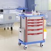 VEVOR 5 Tiers Lab Carts, Lab Utility Cart with 5 Drawers & 4 Silent Wheels, Mobile Medical Cart with PP Material, Lab Rolling Cart - 2 of 4