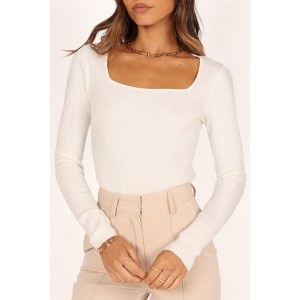 Petal and Pup Womens Shani Ribbed Knit Top - 1 of 4