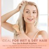 MEDca Detangling Brush Set – Rose Gold & Black Pain-Free Hair Brushes for Removing Tangles & Knots, Straightening & Smoothing Hair - 4 of 4