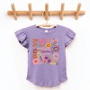 The Juniper Shop Happiness Blooms From Within Flutter Sleeve Tee - 2T - Lavender - 3 of 4