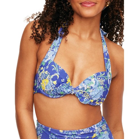 Birdsong Eco Onyx Tie Front Underwire Tankini Top & Reviews