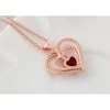 Anna-Kaci Zircon Crystal Rhinestone Jewelry Heart Pendant Necklace Perfect for Wife on Wedding Anniversary, Valentine's, or Mother's Day - 4 of 4