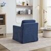 CENGHU 29.92" Swivel Accent Chair, Upholstered Arm Chair with Removable Back Cushion, 360-Degree Comfy Living Room Chair - 3 of 4