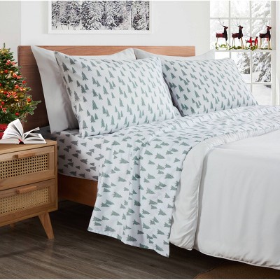 Videri Home Holiday Forrest Brushed Microfiber Sheet Set