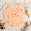 The Juniper Shop SmileyWorld Pumpkin Collage Daisies Long Sleeve Bodysuit - 3 of 4