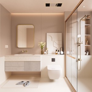 Rectangular Framed Tempered Glass Wall-Mounted Bathroom Vanity Mirror - 1 of 4