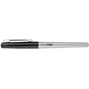 School Smart Fineliner Pen, 0.4 mm Ultra Thin Tip, Black, Pack of 12 - 1 of 4