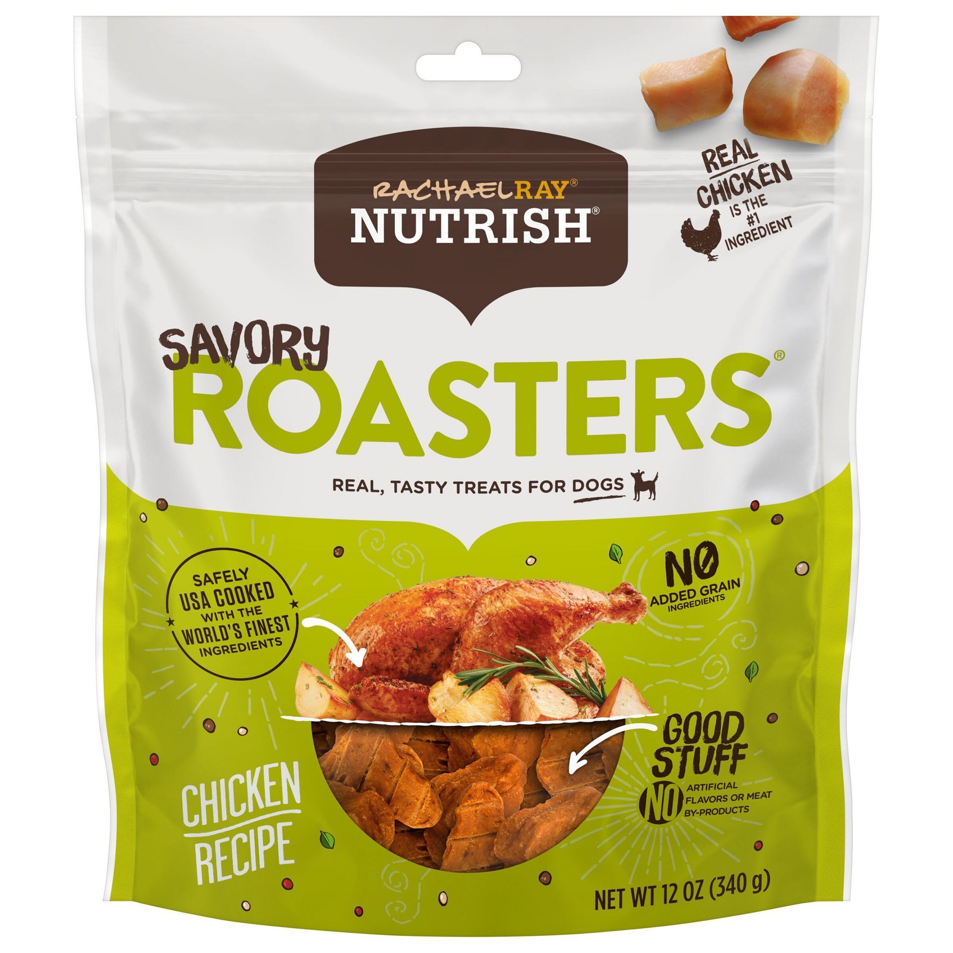 Rachael Ray Nutrish Savory Roasters Grain Free Chewy Chicken Dog Treats