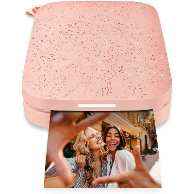 HP Sprocket Portable 2x3" Instant Photo Printer (Blush Pink) Print Pictures on Zink Sticky-Backed Paper from your iOS & Android Device.