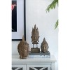 Dexmalle Meditating Buddha Head Sculpture Set of 2 - 2 of 4