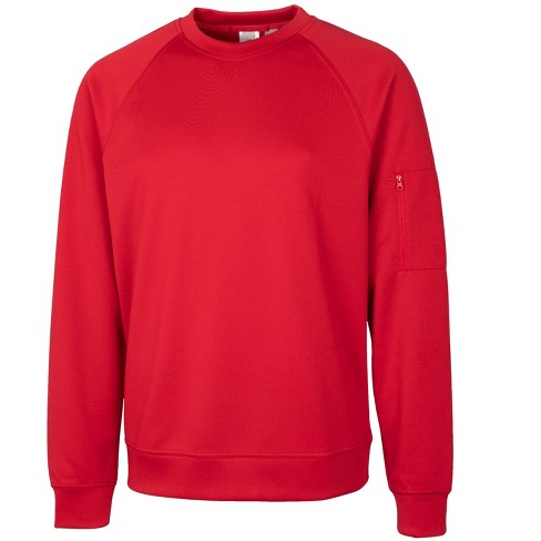 Clique Men's Lift Performance Crewneck Sweatshirt - Red - XL