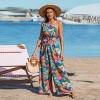 Women's Vibrant Tropical Floral Print One-Shoulder Jumpsuit - Cupshe - 4 of 4