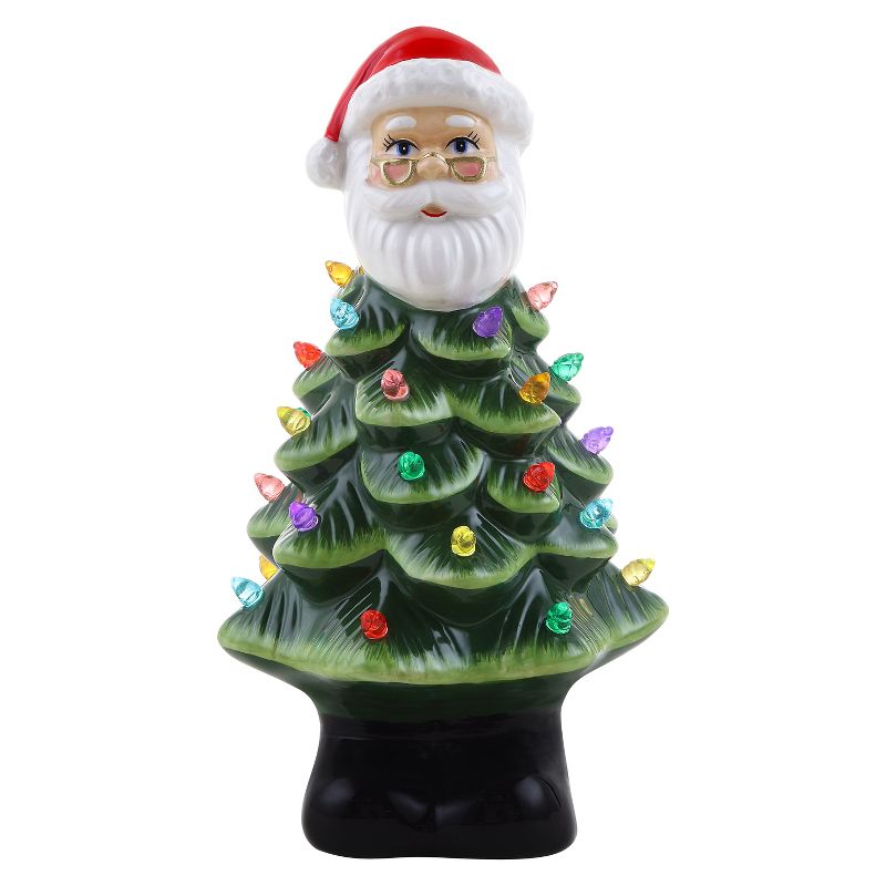 Mr. Christmas 8.5" Nostalgic Ceramic LED Holiday Character Christmas Tree, 1 of 6