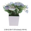 Unique Bargains Artificial Plants Flower Plastic 2.95"x2.95"x7.87" 1 Pc - 3 of 4
